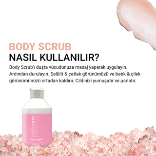 Body Scrub Batık & Çilek Bacak Giderici, Leke, Yara İzi Karşıtı Vücut Peelingi