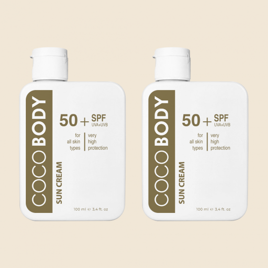 2 Adet CocoBody Spf 50+ Ultra Yüksek Koruyucu Güneş Kremi