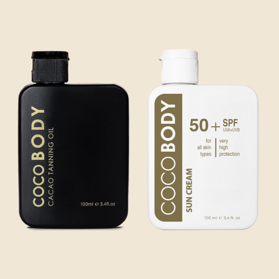 CocoBody Yoğun Bronzlaştırıcı Yağ & Spf 50+ Ultra Yüksek Koruyucu Güneş Kremi